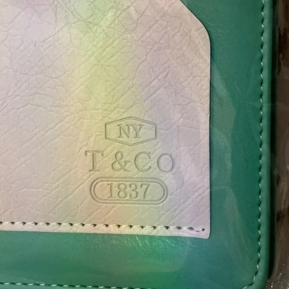 🔷🔹Tiffany & Co. Cream and Green Leather Accessory - Picture 12 of 13